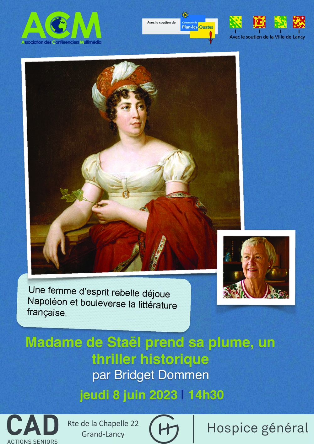 Madame de Staël prend sa plume, un thriller historique